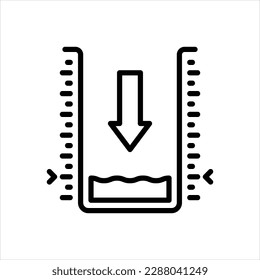 Vector line icon for least