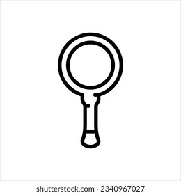 Vector line icon for len