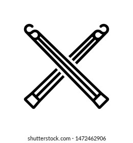 Vector line icon for lightsticks