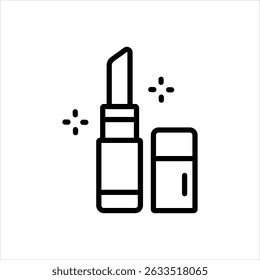 Ícone de linha de vetor para batom