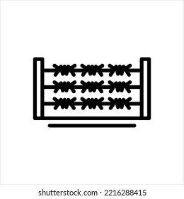 Vector line icon for loc