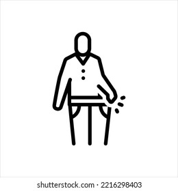 Vector line icon for loose