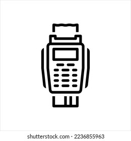 Vector line icon for machine