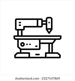 Vector line icon for machines