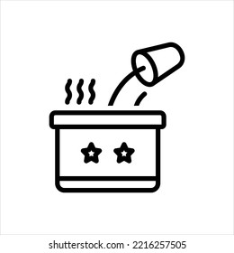 Vector line icon for made