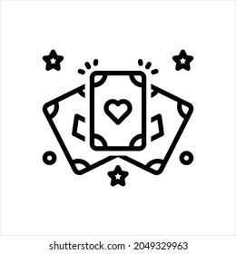 Vector line icon for magical