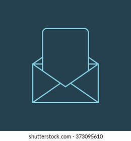 Vector Line Icon Of Mail. Eps-10.
