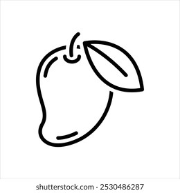 Icono de línea de Vector para mango