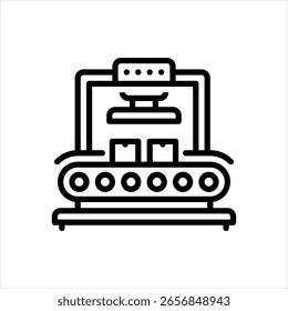 Icono de línea de Vector para herramientas de fabricación
