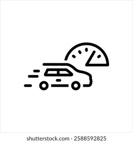 Vector line icon for measure