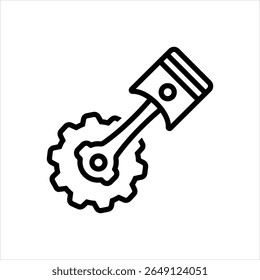 Vector line icon for mechanical item