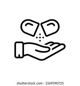Vector line icon for medical