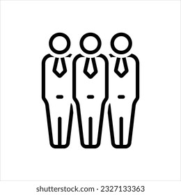 Vector line icon for men