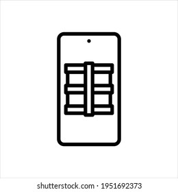 Vector line icon for merchandise