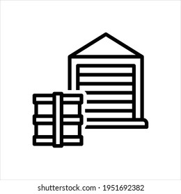 Vector line icon for merchandise
