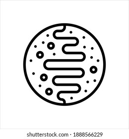 Icono de línea de vector para el mercurio