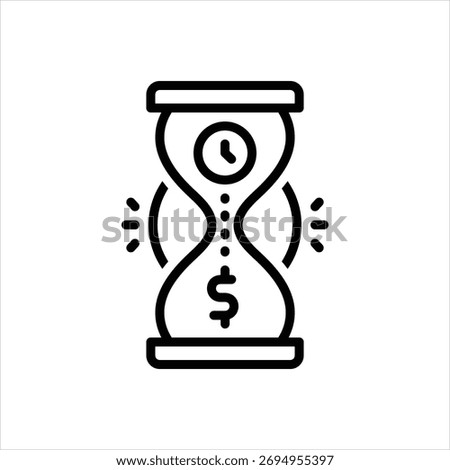 Vector line icon for metaphor