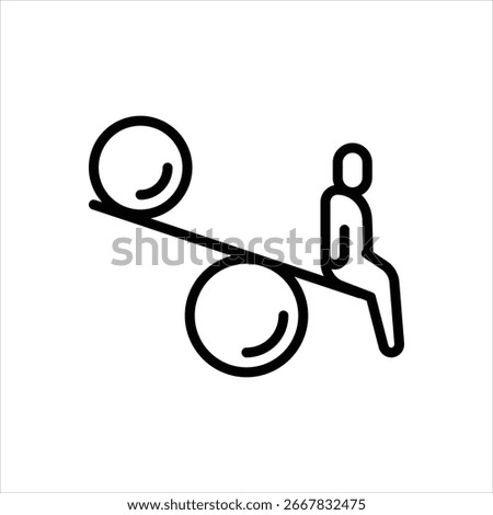 Vector line icon for minimal effort