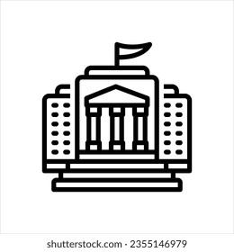 Vector line icon for ministries