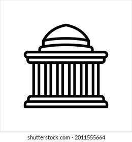 Vector line icon for mit