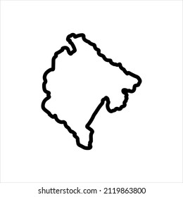 Vector line icon for monte