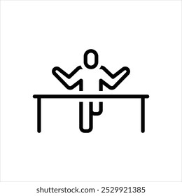 Icono de línea de Vector para la motivación