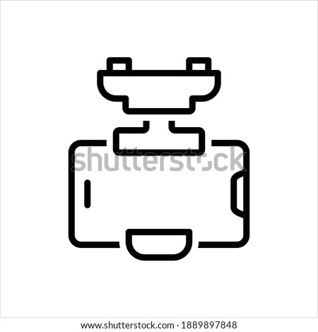 Vector line icon for mounts