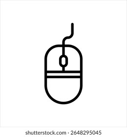 Vector line icon for mouse