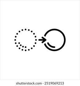 Ícone de linha de vetor para mover