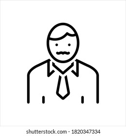 Vector line icon for mr