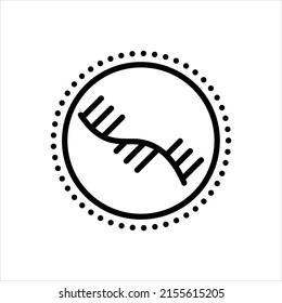 Vector Line Icon For Mrna