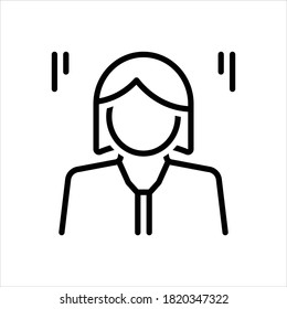 Vector line icon for mrs