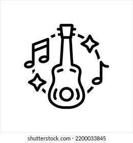  vector line icon for musical
