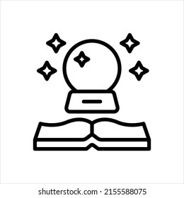 Vector line icon for mystery