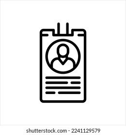 Icono de línea de vector con nombre
