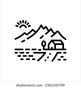 Vector line icon for natural