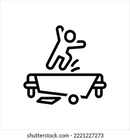 Vector line icon for naughty