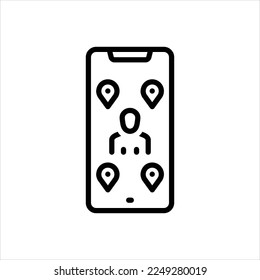 Icono de línea de vector para