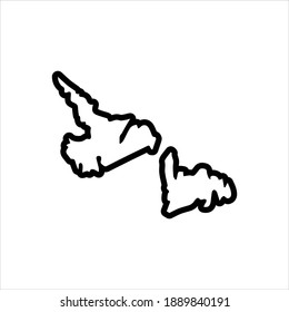 Vector line icon for newfoundland