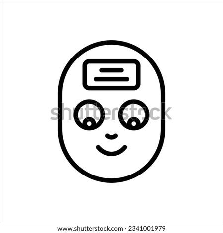 Vector line icon for nickname