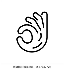 Vector line icon for non verbal