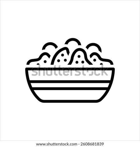 Vector line icon for nuggets