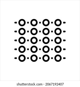 Vector line icon for numerous