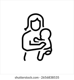 Vektorliniensymbol für Säuglinge