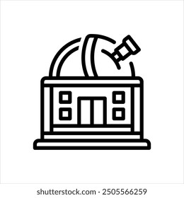 Vektorliniensymbol für das Observatorium