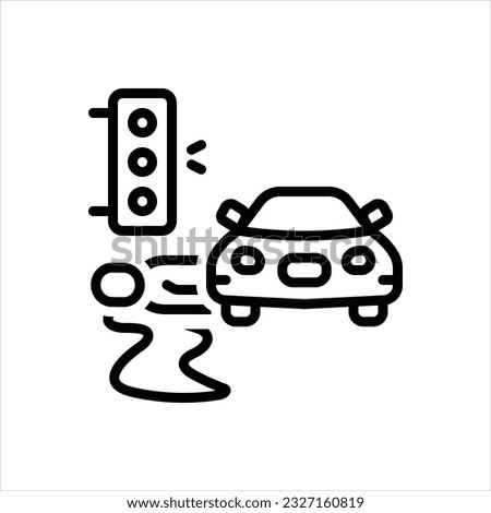 Vector line icon for offense