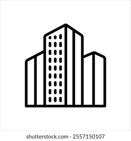 Vector line icon for office