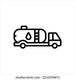 Icono de línea de vector para aceite