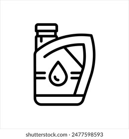 Icono de línea de Vector para aceite
