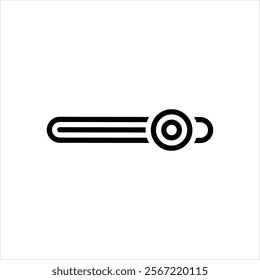 Vector line icon for on off